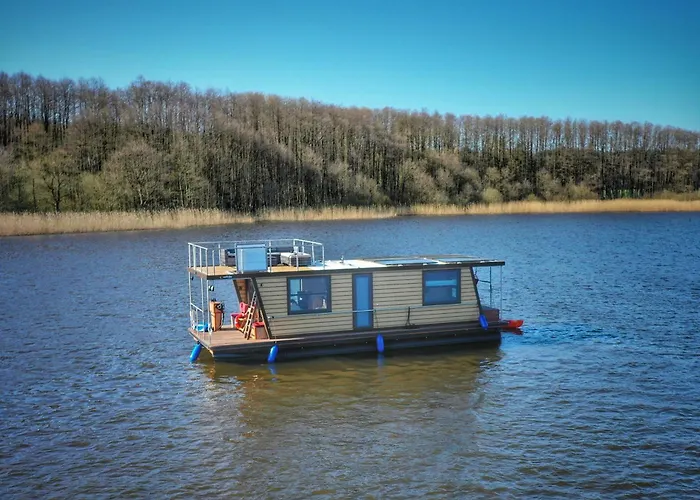 بوتيل Gemuetliches Hausboot Seeliebe Woma